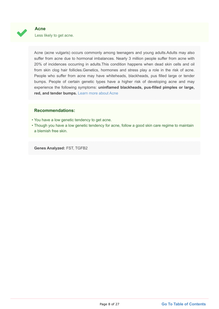 Is Acne Genetic? A snippet from Xcode Life's Gene Skin Report