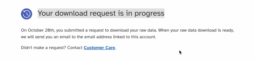 23andMe Raw Data Download - Step 7: Download complete