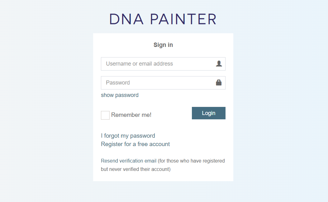 A screenshot from the DNA painter website, indicating how to place an order