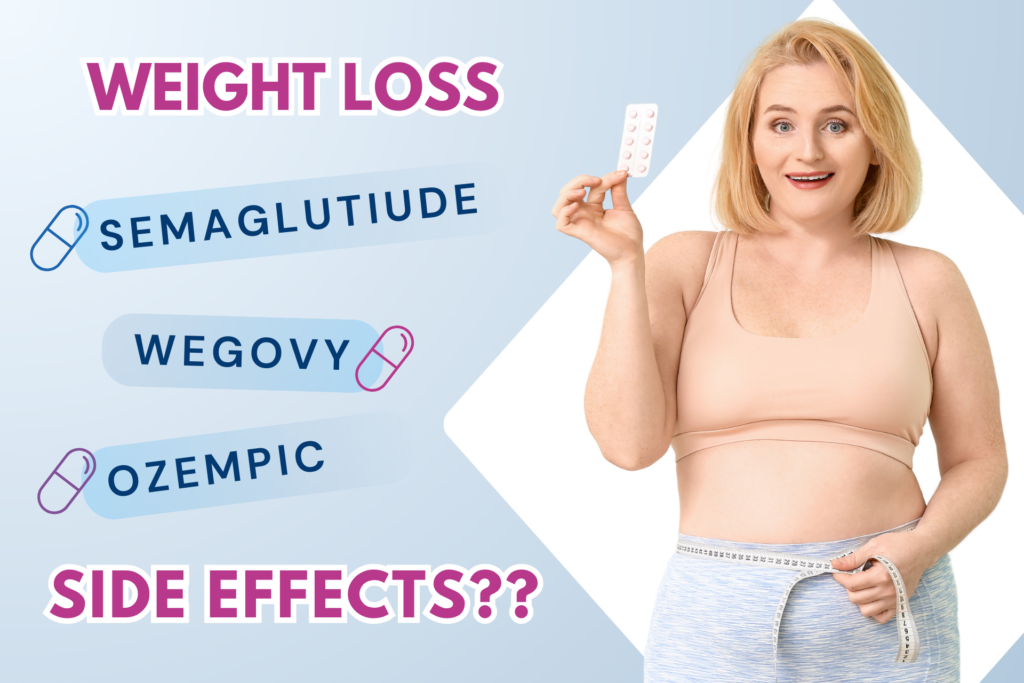 A woman using semaglutide for weight loss